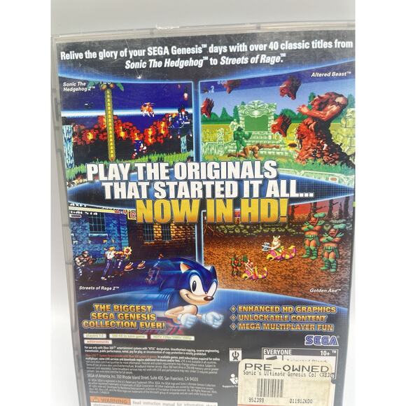 Sonic's Ultimate Genesis Collection (Microsoft XBOX 360) Complete In Box - Picture 8 of 9